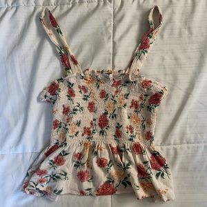 American Eagle Crop Floral Shirt
